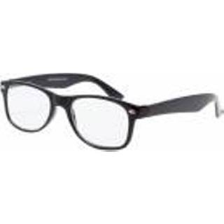 👉 HIP Leesbril wayfarer glans zwart +3.0