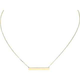 👉 Halsketting gouden Glow Collier Met Hanger - Balk 42+3cm 202.2056.45 8712121615040