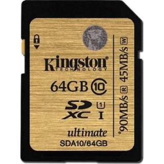 👉 Geheugenkaarten Kingston SDHX Ultimate 64GB Class 10