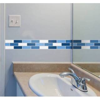 👉 Tegelsticker blauw badkamer