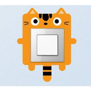 👉 Schakelaar Lamp Sticker Kat