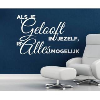 👉 Muursticker Motivatie geloof in jezelf tekst