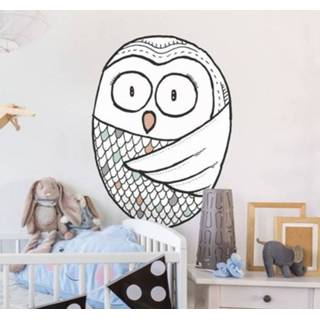 👉 Muursticker Abstracte Uil
