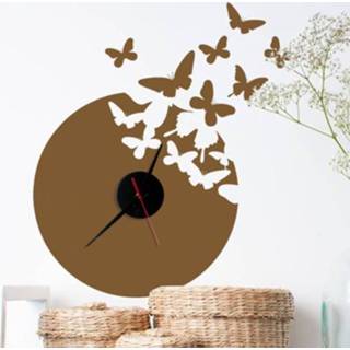 👉 Klok Sticker decoratie vlinders