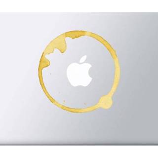 Apple Mac koffie vlek sticker