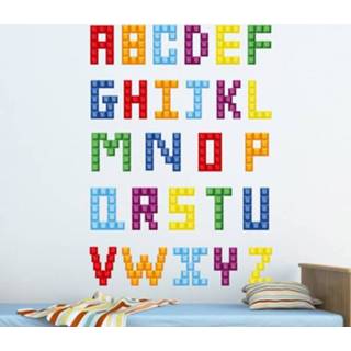 👉 Houten blok kinderen Sticker alfabet kind blokjes
