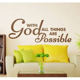 👉 Tekst sticker Met god is alles mogelijk