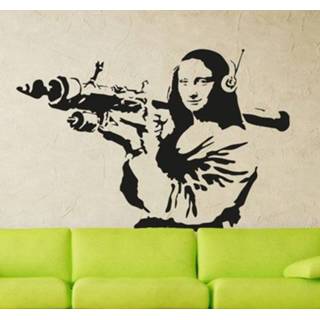 👉 Muursticker Banksy Mona Lisa
