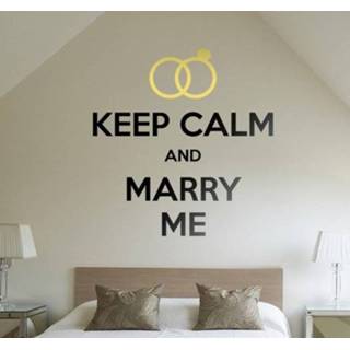 👉 Muursticker Keep Calm and Marry me