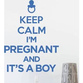 👉 Muursticker jongens Keep Calm It´s A Boy