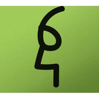 Muursticker gezicht vier en zes