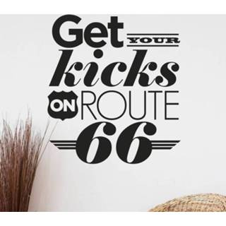 👉 Muursticker tekst Chuck Berry Route 66