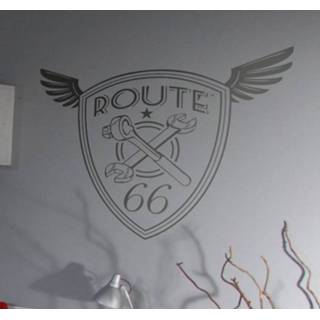 👉 Muursticker Route 66 gereedschap logo