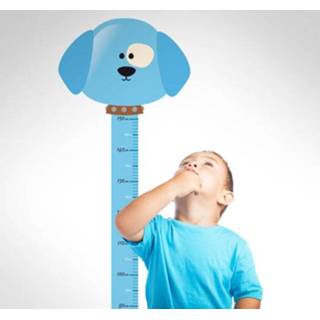 👉 Muursticker kinderen kind groeimeter hond