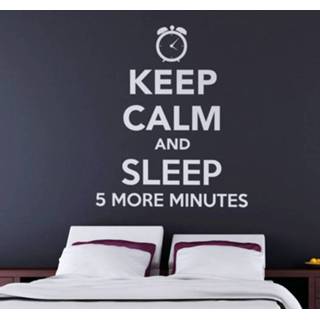👉 Muursticker tekst keep calm and sleep