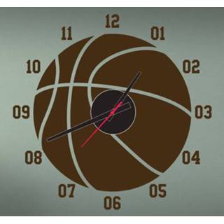 👉 Stickerklok Sticker klok basketbal