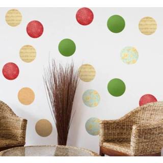 👉 Stickers van Kerstmis cirkelvormige figuren