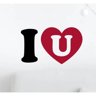 Muursticker I heart u