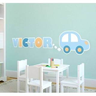 👉 Muursticker Kinderkamer Auto met Naam