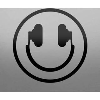 Muursticker muziek smiley nl_A10361 Muursticker muziek smiley