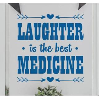 👉 Muursticker tekst Laughter is the best Medicine
