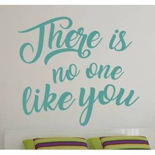 👉 Muursticker tekst no one like you