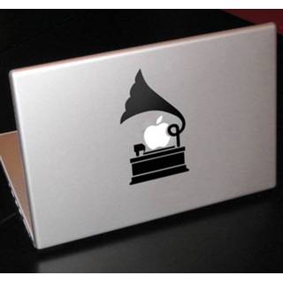 Apple Gram贸fono laptop sticker nl_A6183 Laptop sticker Gram贸fono apple