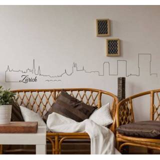 👉 Muursticker Silhouet Zurich