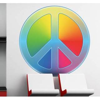 Sticker kleur Peace teken