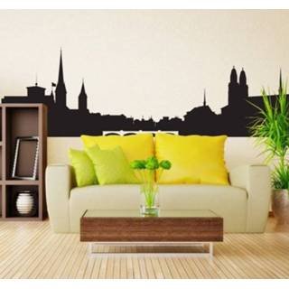 👉 Muursticker Skyline Zurich