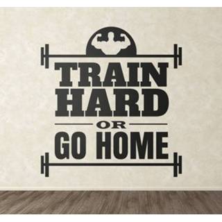 👉 Muursticker sporten Train Hard