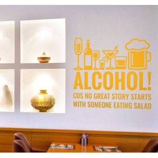 👉 Muursticker Alcohol starts great stories