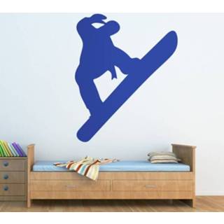 👉 Muursticker Silhouet Snowboard