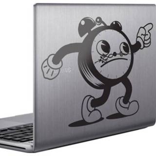 Klok Sticker laptop wekker cartoon