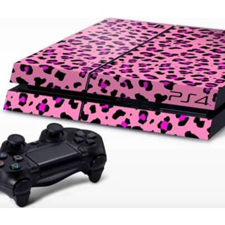 👉 Roze Playstation sticker panterprint