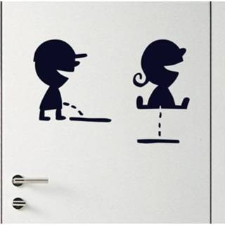 👉 Deursticker kinderen WC deur stickers