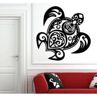 👉 Decoratiesticker Decoratie Sticker Tribal Schildpad
