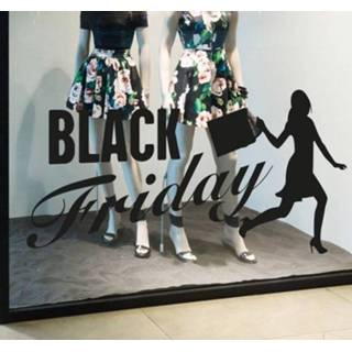👉 Muursticker zwart Black Friday Shopper