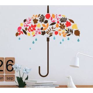 👉 Muursticker Herfst Paraplu