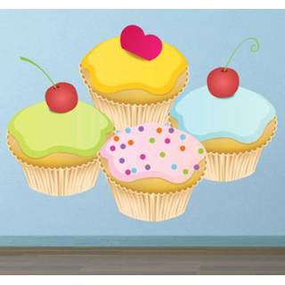 👉 Cupcake Sticker keuken cupcakes dessert