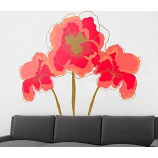 👉 Bloemen muursticker Decoratieve