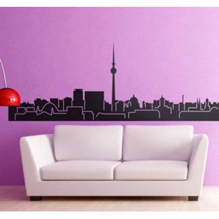 👉 Muursticker Berlin Skyline