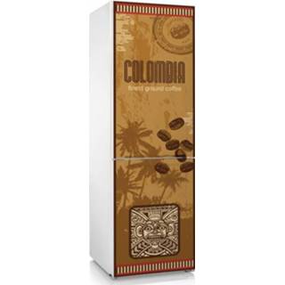 👉 Koelkast Sticker columbia koffie