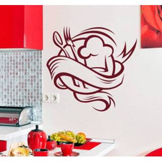 👉 Keukenlepel Sticker keuken lepel koksmuts vork