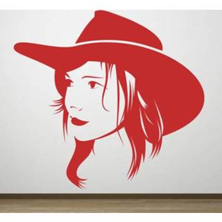 👉 Muursticker Cowgirl