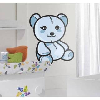 Teddybeer blauw kinderen Sticker kind