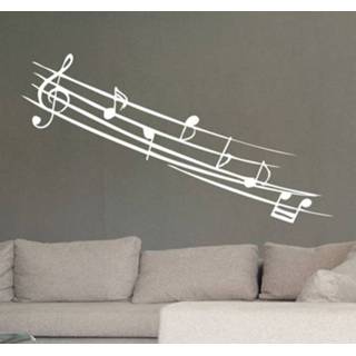 👉 Muursticker Muzieknoten met Klanken