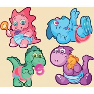 👉 Dinosaurus baby's Sticker verzameling baby dinosaurussen