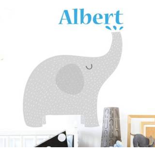 👉 Muursticker baby's babykamer olifanten naam