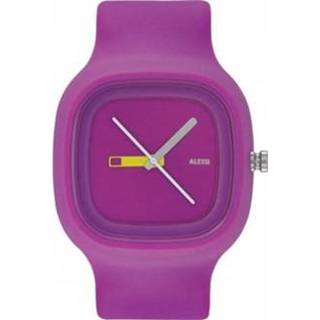 Alessi horloge kunststof vierkant seiko unisex paars AL10015 Horloge kunststof vierkant seiko unisex paars Alessi 8003299942213
